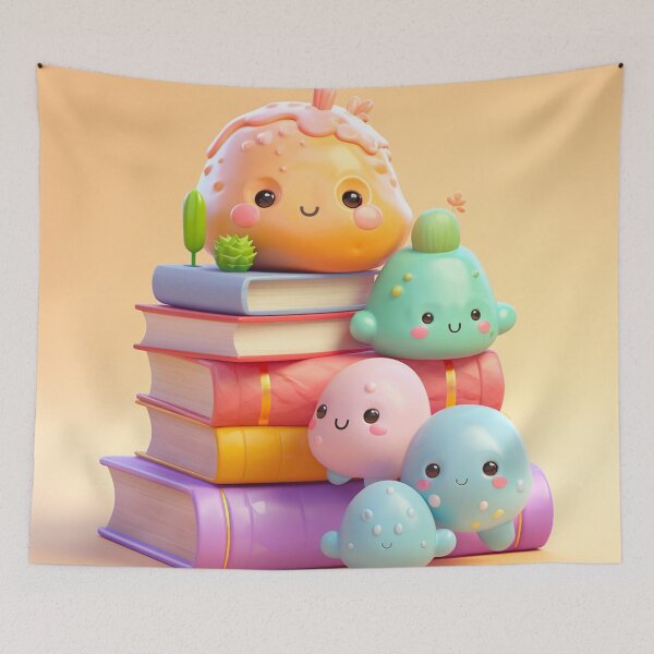 Item preview, illustration books in the style of kawaii art designed and sold by Nanthikan.