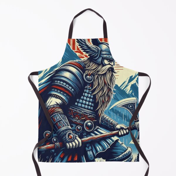 Item preview, Viking with great axe, illustration style designed and sold by Salimgor Hangaround Music.