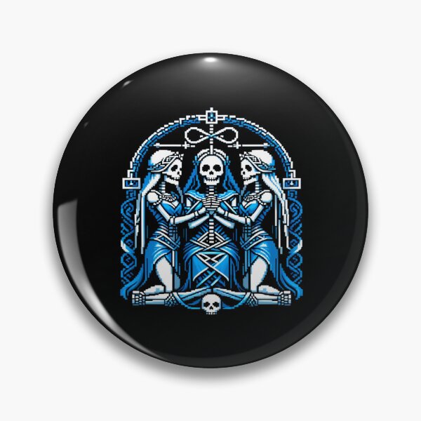 Item preview, Norn's Fate: Pixel Art Skeleton of Destiny designed and sold by Ronny-Owiso.