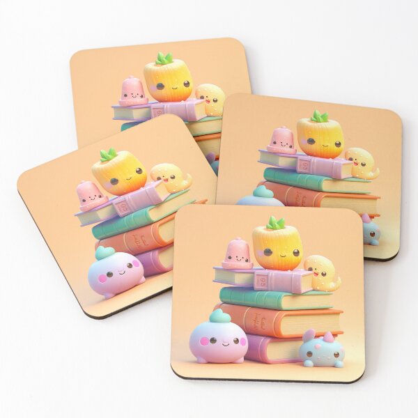 Item preview,  illustration books in the style of kawaii art designed and sold by Nanthikan.