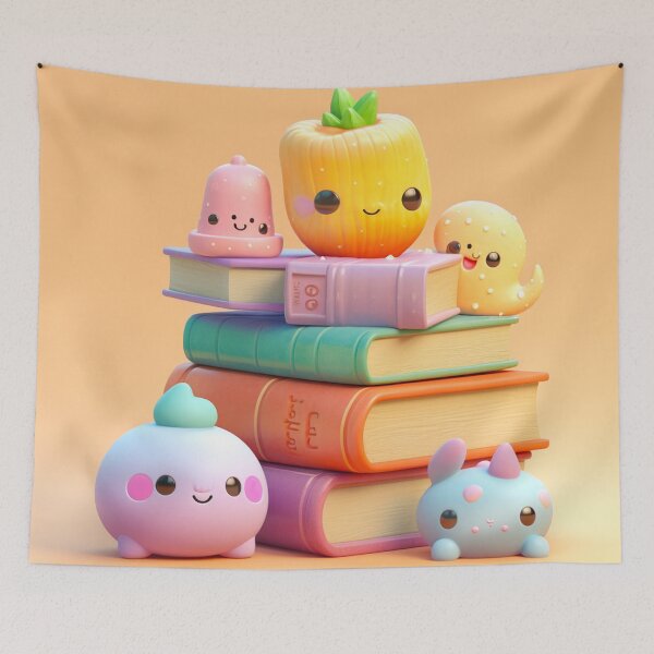 Item preview,  illustration books in the style of kawaii art designed and sold by Nanthikan.