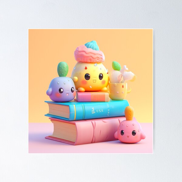 Item preview, illustration books in the style of kawaii art designed and sold by Nanthikan.