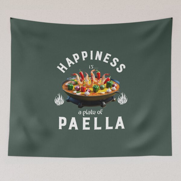 Item preview, Happiness is a plate of Paella designed and sold by AldeaPod.