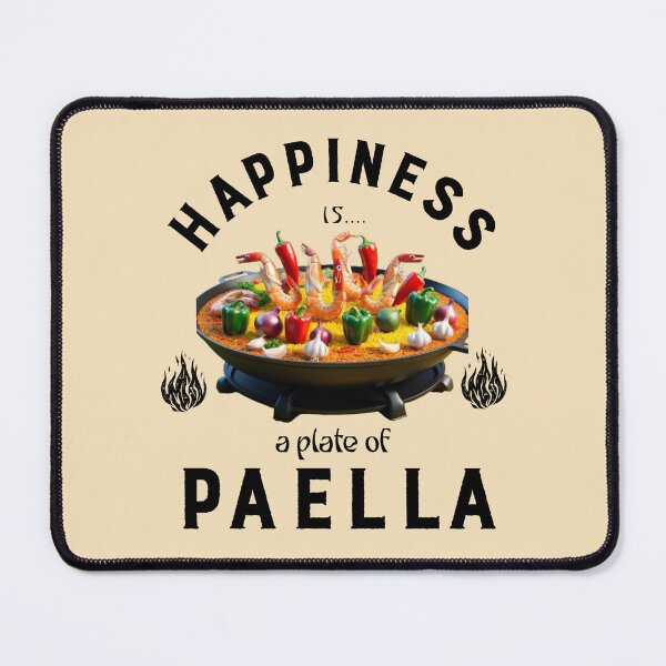 Item preview, Happiness is a plate of Paella designed and sold by AldeaPod.