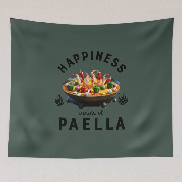 Item preview, Happiness is a plate of Paella designed and sold by AldeaPod.