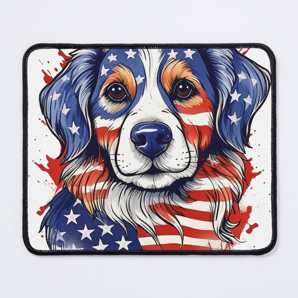 Item preview, 4th of July Dog Cute T-Shirt designed and sold by lando218.