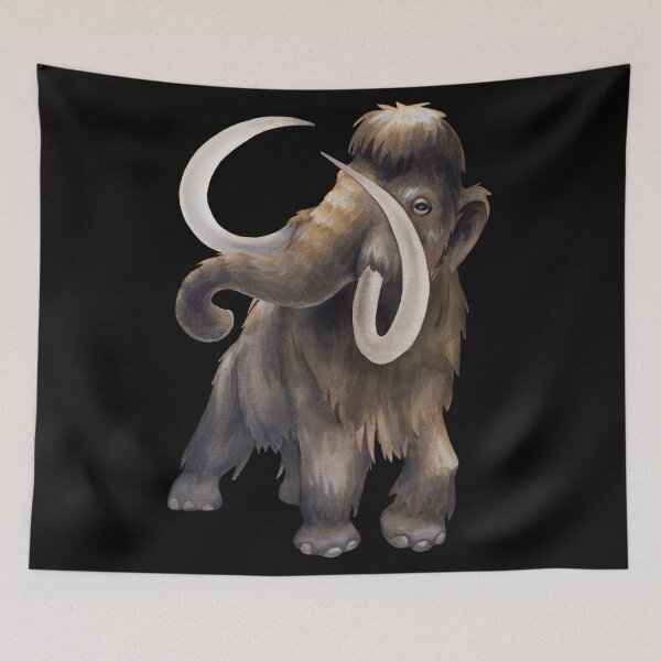 Item preview, Watercolor mammoth designed and sold by Ekaterina Glazkova.