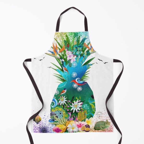 Item preview, Tropical vibes, imaginary tropical landscape designed and sold by GabiVitryArt.