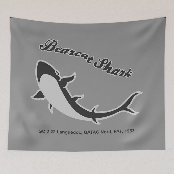 Item preview, Bearcat Shark emblem of GC 2-22 Languedoc GATAC Nord FAF 1953 designed and sold by Yeaha.