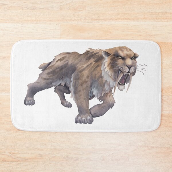 Item preview, Watercolor saber-toothed cat designed and sold by Ekaterina Glazkova.