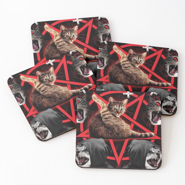 Item preview, Satanic Cat Occultism Cat  designed and sold by GeekStorie.