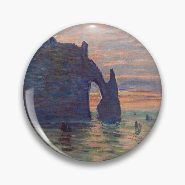Item preview, Etretat Sunset Claude Monet Painting designed and sold by ArtUnova.
