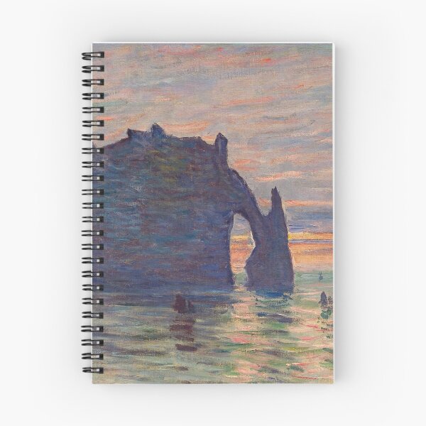 Item preview, Etretat Sunset Claude Monet Painting designed and sold by ArtUnova.