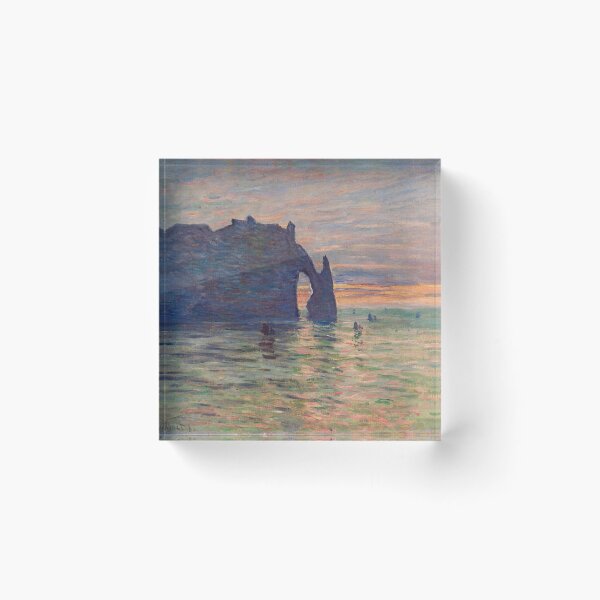 Item preview, Etretat Sunset Claude Monet Painting designed and sold by ArtUnova.