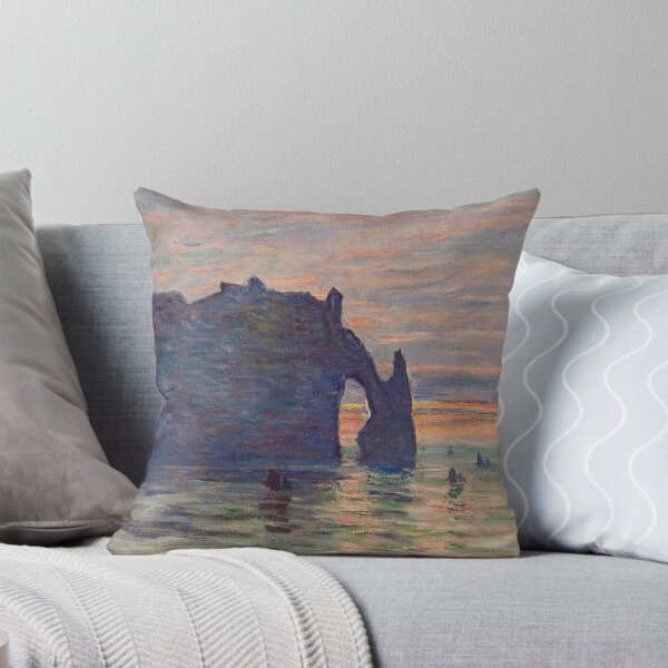 Item preview, Etretat Sunset Claude Monet Painting designed and sold by ArtUnova.