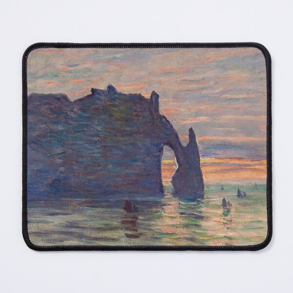 Item preview, Etretat Sunset Claude Monet Painting designed and sold by ArtUnova.