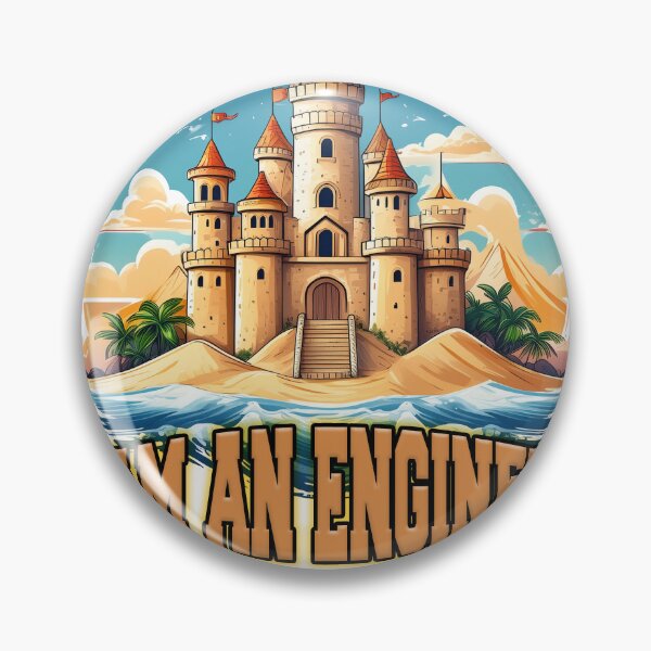 Item preview, I'm an Engineer Sandcastle T-Shirt designed and sold by lando218.