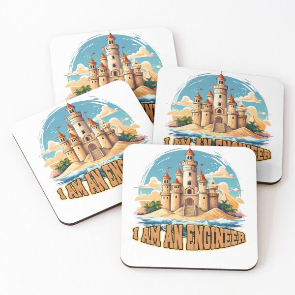 Item preview, I'm an Engineer Sandcastle T-Shirt designed and sold by lando218.
