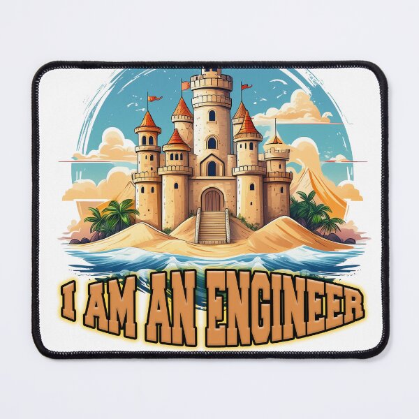 Item preview, I'm an Engineer Sandcastle T-Shirt designed and sold by lando218.