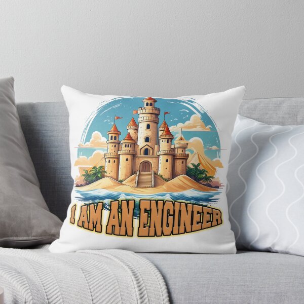Item preview, I'm an Engineer Sandcastle T-Shirt designed and sold by lando218.