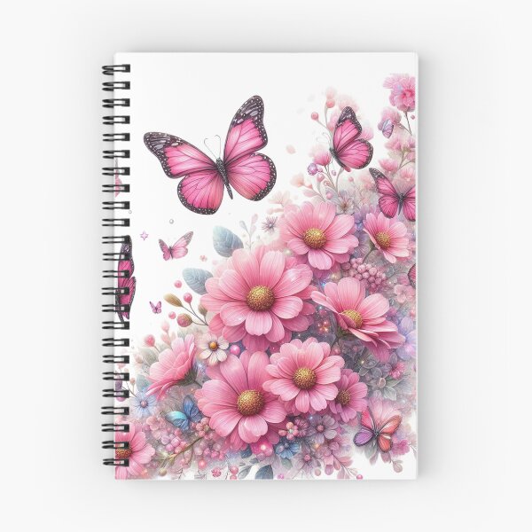 Item preview, Pink Butterfly and Flowers designed and sold by deniz kaya.