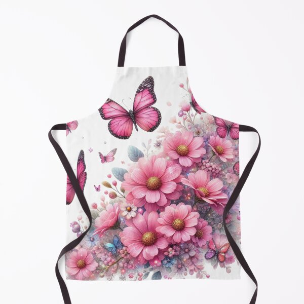 Item preview, Pink Butterfly and Flowers designed and sold by deniz kaya.