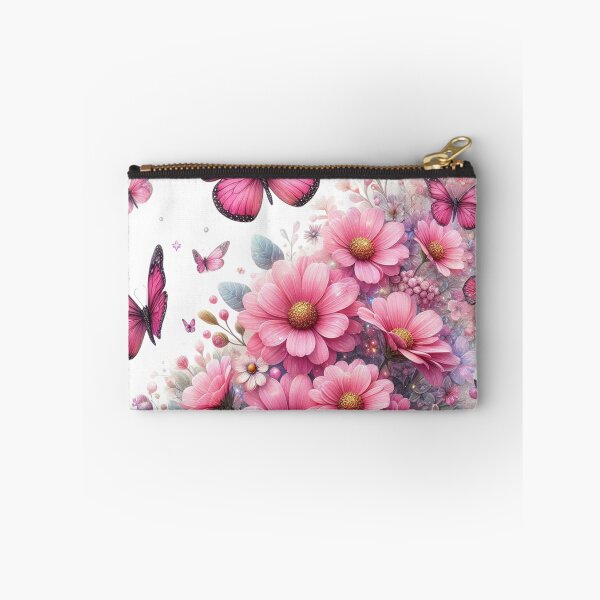 Item preview, Pink Butterfly and Flowers designed and sold by deniz kaya.