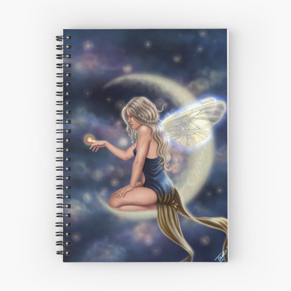 Item preview, Firefly Moon - Fairy Sitting on Moon designed and sold by Tiffany Toland-Scott.