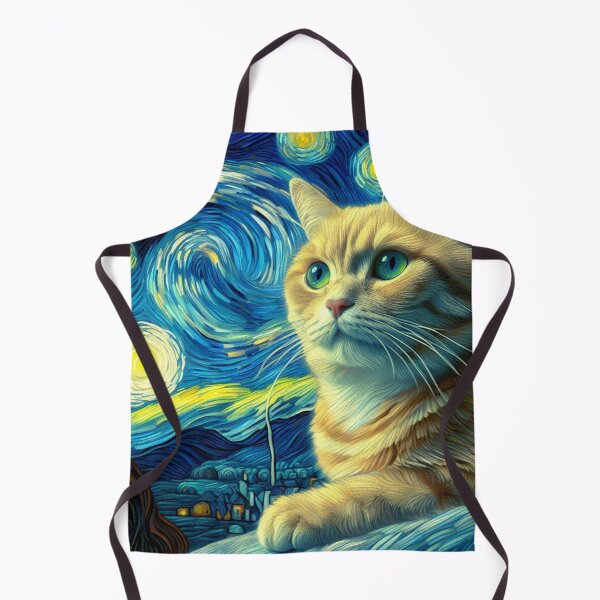 Item preview, The Cat and the starry night designed and sold by GeekStorie.