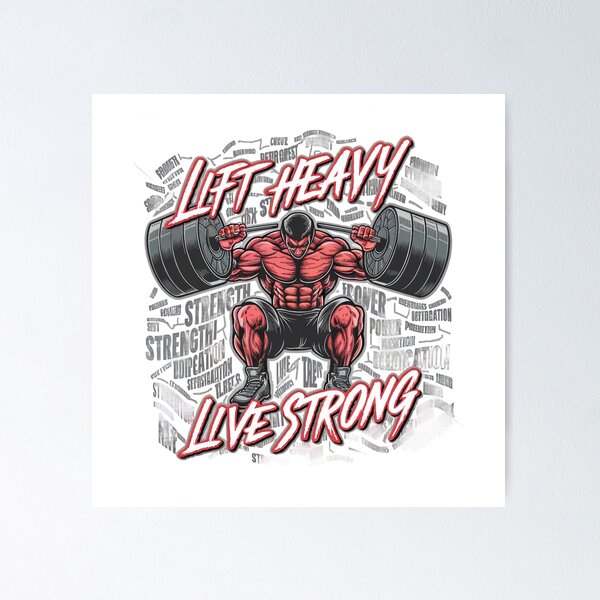 Item preview, Lift Heavy Live Strong - Intense Bodybuilding designed and sold by behnay.