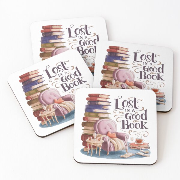 Item preview, Lost in a Good Book - Cozy Bookworm designed and sold by behnay.