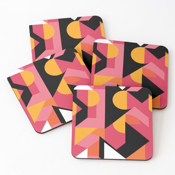 Item preview, Vintage Geometric art print pattern designed and sold by Kamoufleur.