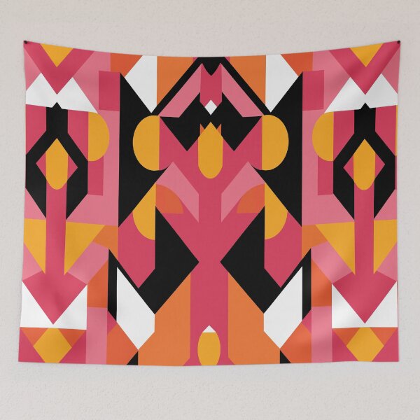 Item preview, Vintage Geometric art print pattern designed and sold by Kamoufleur.
