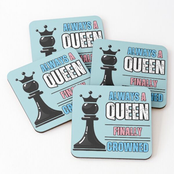 Item preview, LGBTQ+ Pride: "Always a Queen, Finally Crowned" Pawn Promotion designed and sold by Nabucodonoshop.