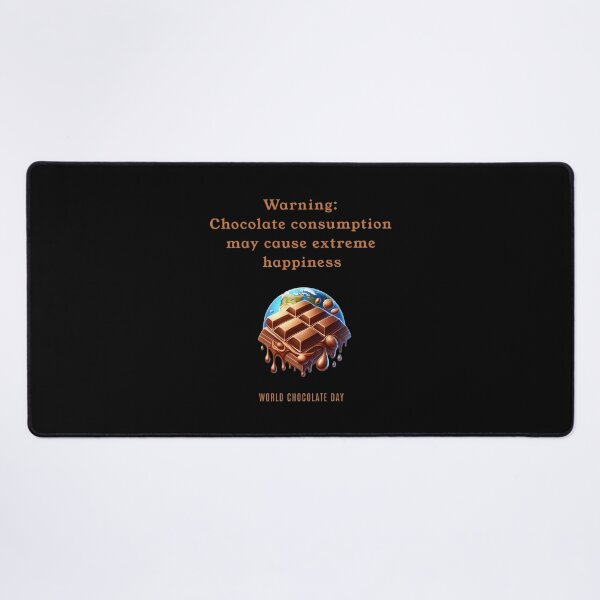 Item preview, Warning: Chocolate consumption may cause extreme happiness - World Chocolate Day designed and sold by Pflugart.