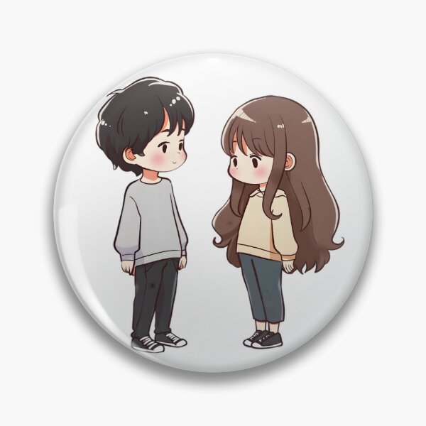 Item preview, Chibi Introverts Talking to their Crush designed and sold by Seren's Workshop.