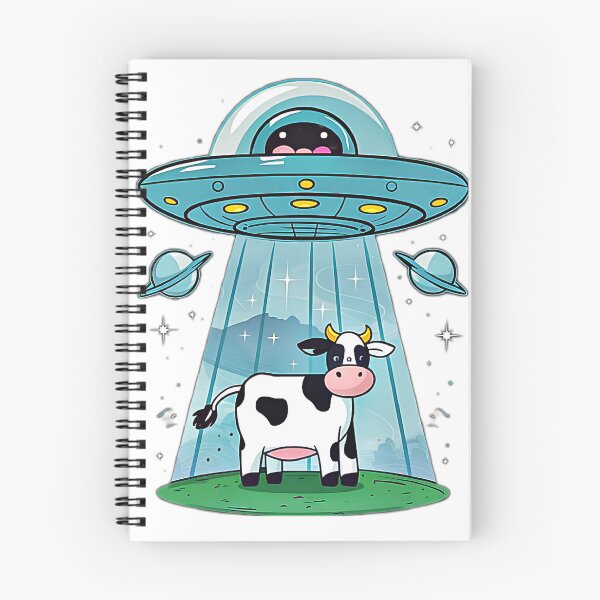 Item preview, Alien spaceship over cow designed and sold by BlissfulBlossom.