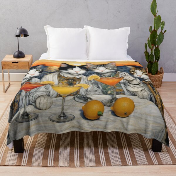 Item preview, funny cats drinking cocktails, vacation designed and sold by Mauswohn.