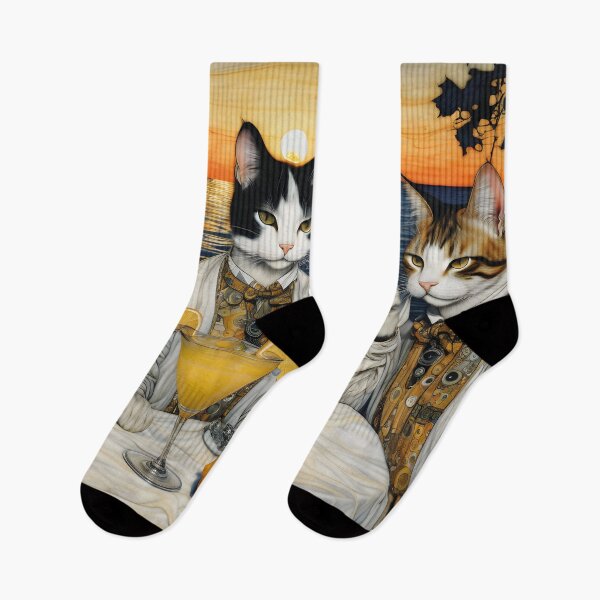 Item preview, funny cats drinking cocktails, vacation designed and sold by Mauswohn.