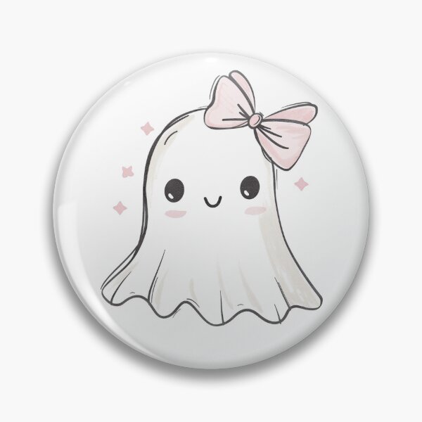 Item preview, Cute Cartoon Ghost With Pink Bow Illustration designed and sold by Jerhus.