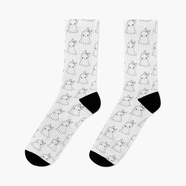 Item preview, Cute Cartoon Ghost With Pink Bow Illustration designed and sold by Jerhus.