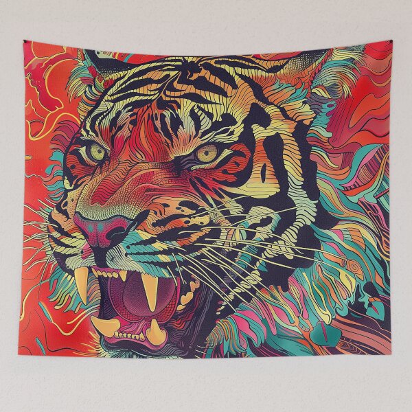 Item preview, Tiger Illustration Art designed and sold by nomiraclehere.