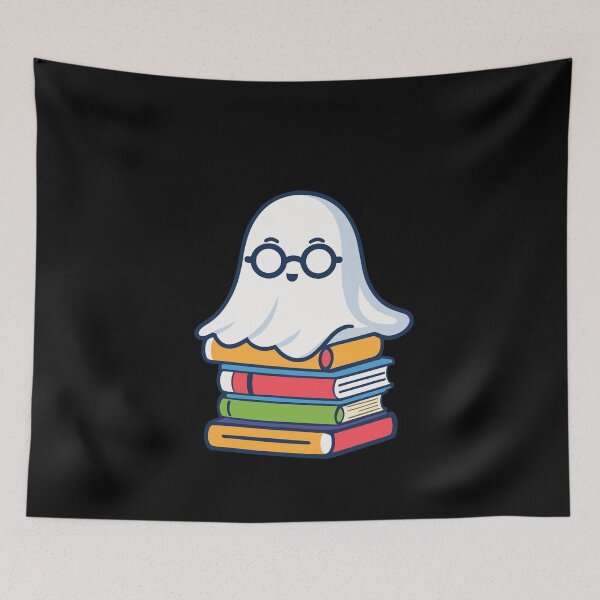 Item preview, Reading Halloween Ghost Cute Bookworm Lover designed and sold by LuminOrb.