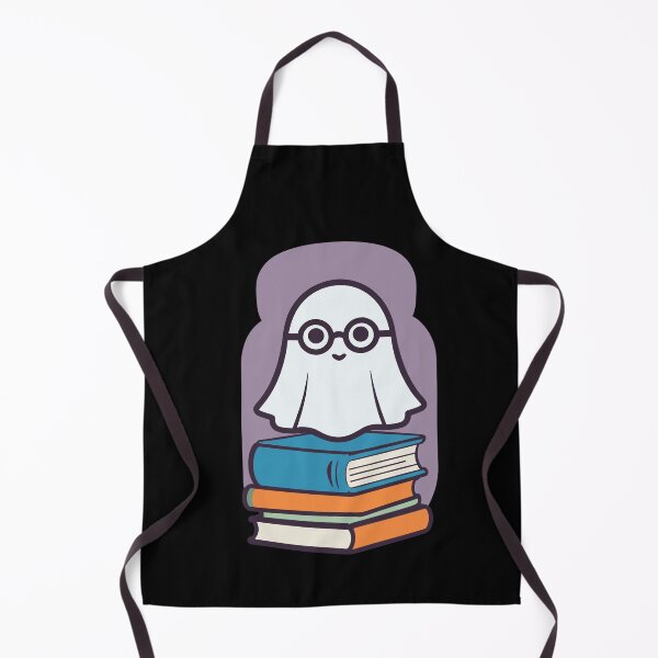 Item preview, Reading Halloween Ghost Cute Bookworm Style designed and sold by LuminOrb.