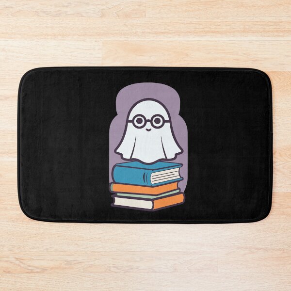 Item preview, Reading Halloween Ghost Cute Bookworm Style designed and sold by LuminOrb.