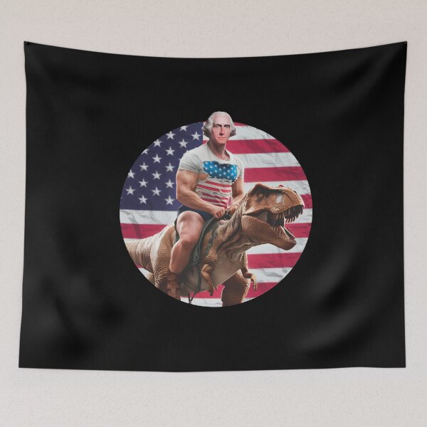 Item preview, George washington independence 4th of July dinosaur t-rex funny designed and sold by w1ckerman.