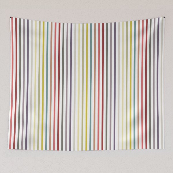 Item preview, colorful Vertical Stripes on white designed and sold by colorofmagic.
