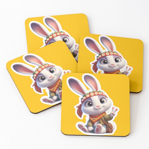 Item preview, Hippie Rabbit Bunny designed and sold by Greenbessela.