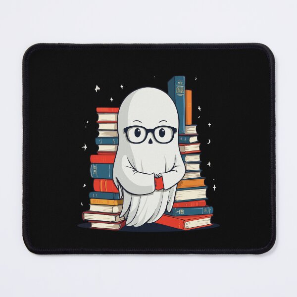 Item preview, Reading Halloween Ghost Buchliebhaber Style designed and sold by LuminOrb.