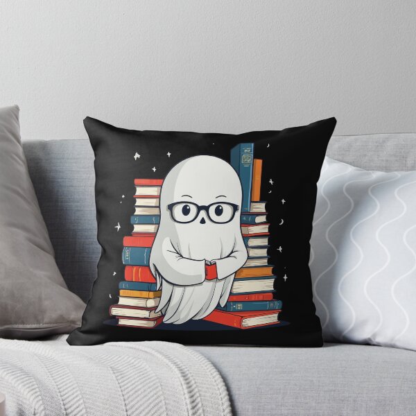 Item preview, Reading Halloween Ghost Buchliebhaber Style designed and sold by LuminOrb.